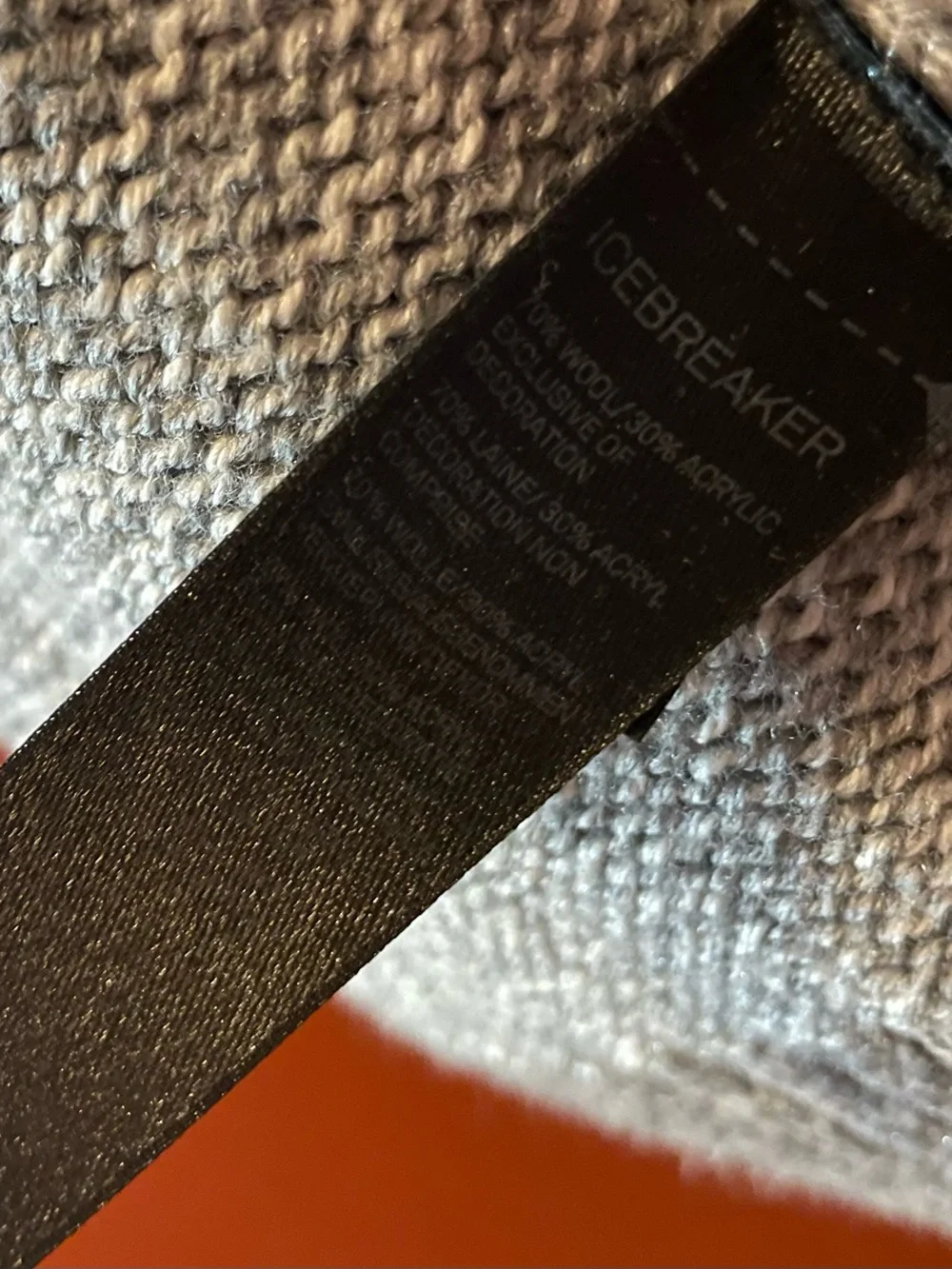 Icebreaker Merino Men’s Spire Crewe Heather Gray Wool Blend Crewneck Sweater‎